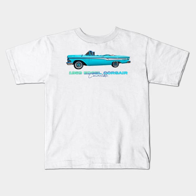 1959 Edsel Corsair Convertible Kids T-Shirt by Gestalt Imagery